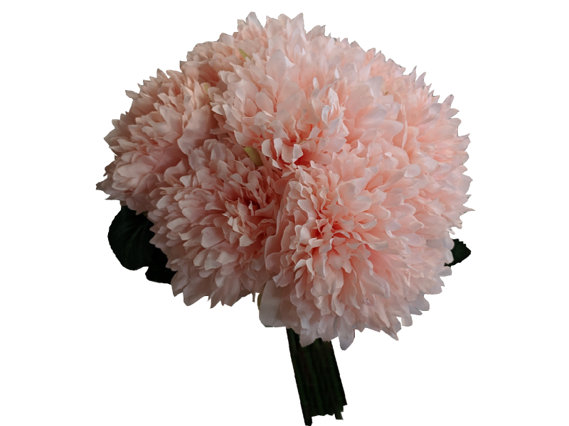 Frilly Peony Bouquet Light Pink L19xW17xH27