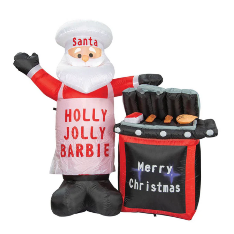 SANTA BBQ INFLATABLE 150CM