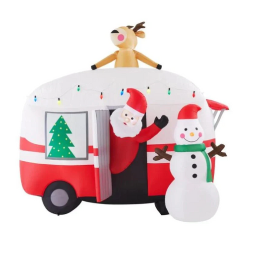 SANTA CARAVAN INFLATABLE 210CM 