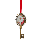 Santa Key Xmas Decor 10.5cm