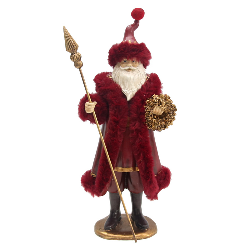 Ronis Santa Resin in Burgundy Robes 15x11.2x38.3cm