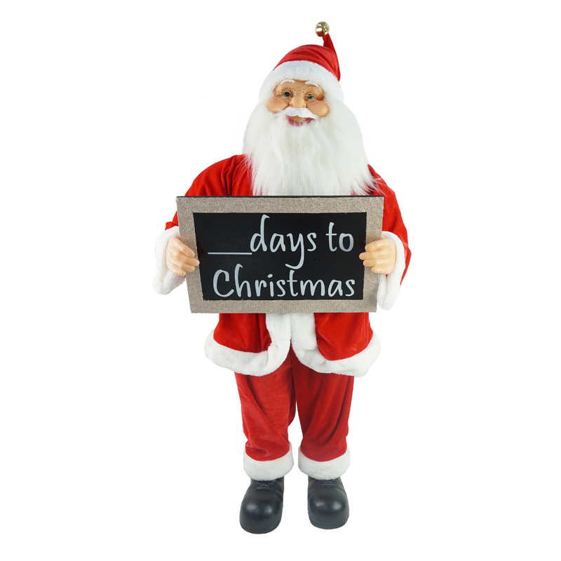 Ronis Santa Statue with Countdown Board 90cm