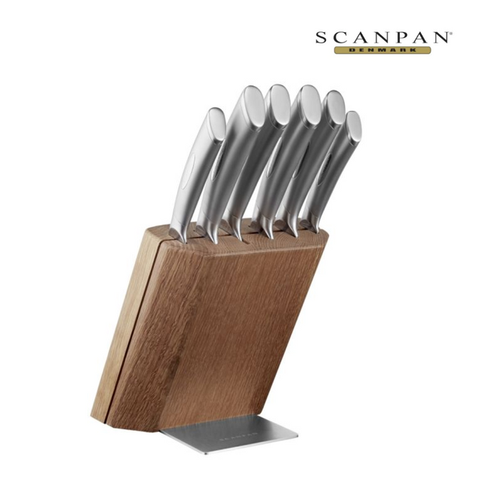 Scanpan Classic Steel Knife Block 7Pce