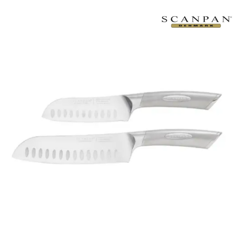 SCANPAN CLASSIC STEEL SANTOKU SET 2PCE