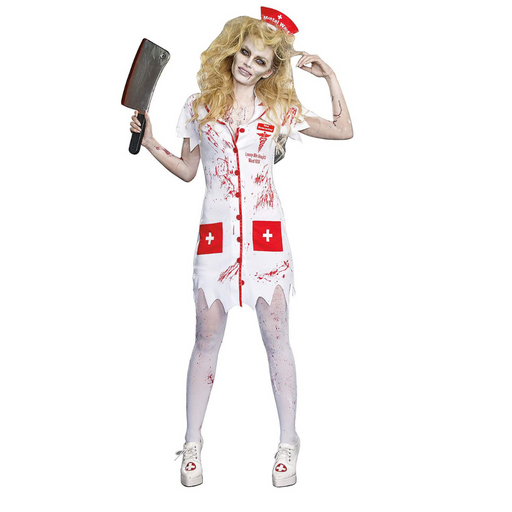 Scary Bloody Nurse Ladies Costume