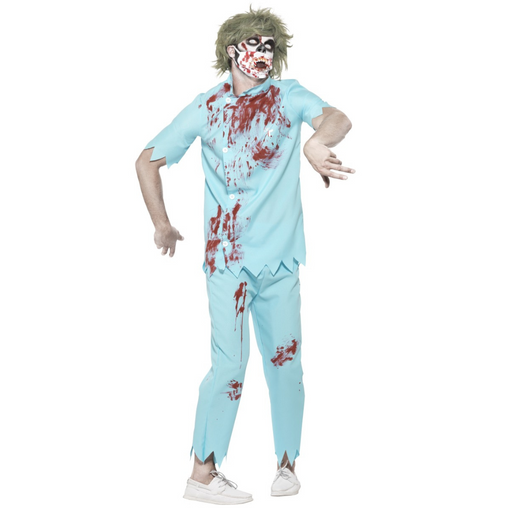 Scary Zombie Nurse Mens Costume