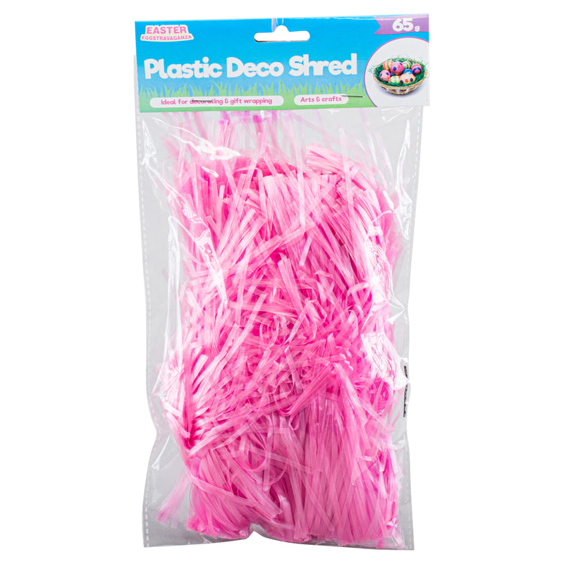 Shredded Plastic Coloured 65g Assorted