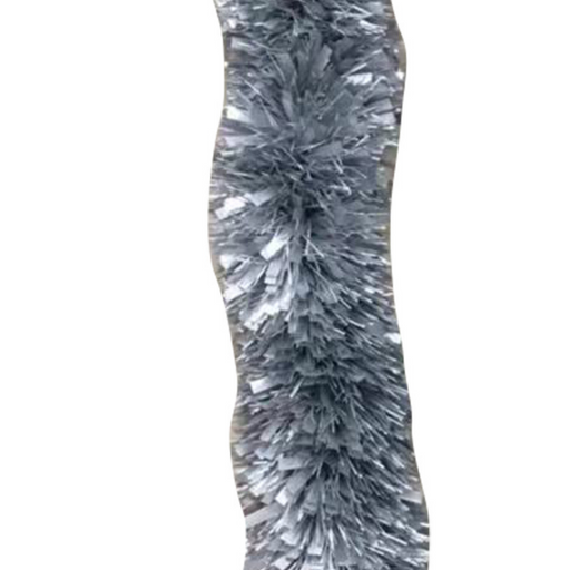 Silver Fine Cut Tinsel 16ply 12cm