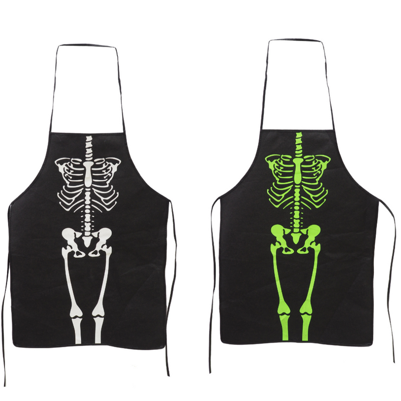 Skeleton Printed Apron