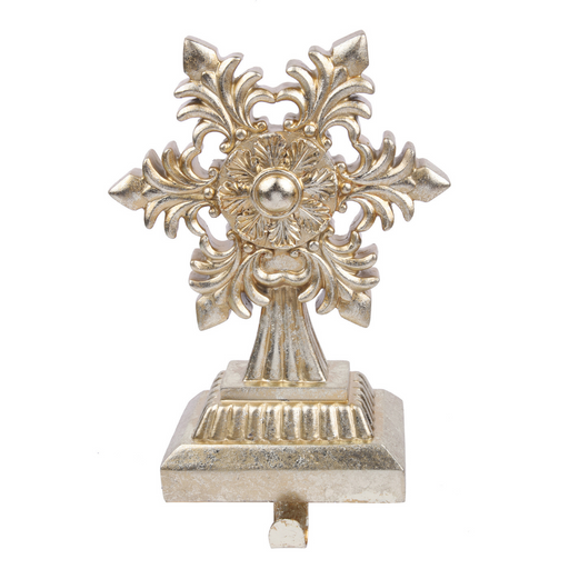 Ronis Snowflake Stocking Holder 19x11x26cm Champagne