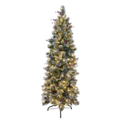 Snowy Bedford Slim Line Tree 229cm 7.5ft