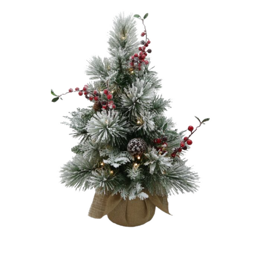 Snowy Bedford Tabletop Tree 61cm 2ft