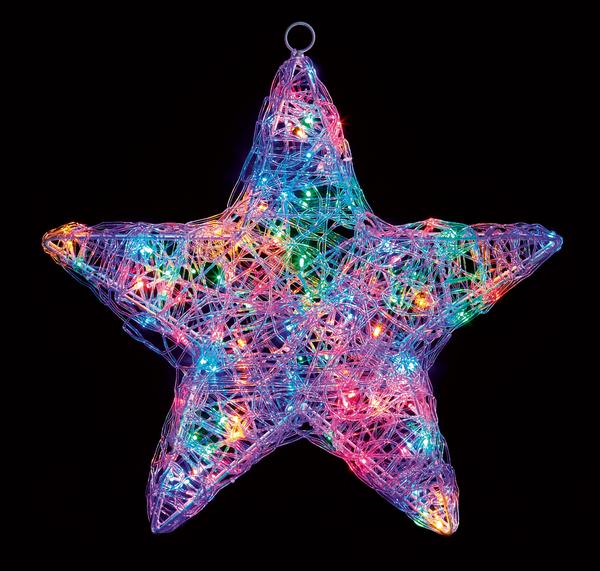 SOFT ACRYLIC STAR LIGHT 72 MULTI FLASH LED