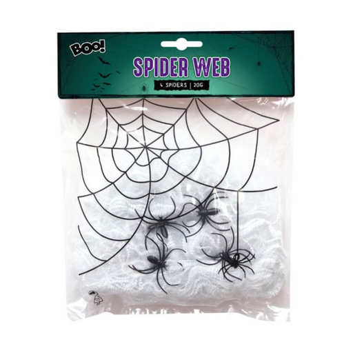 Spider Web With 4 Spiders 20g