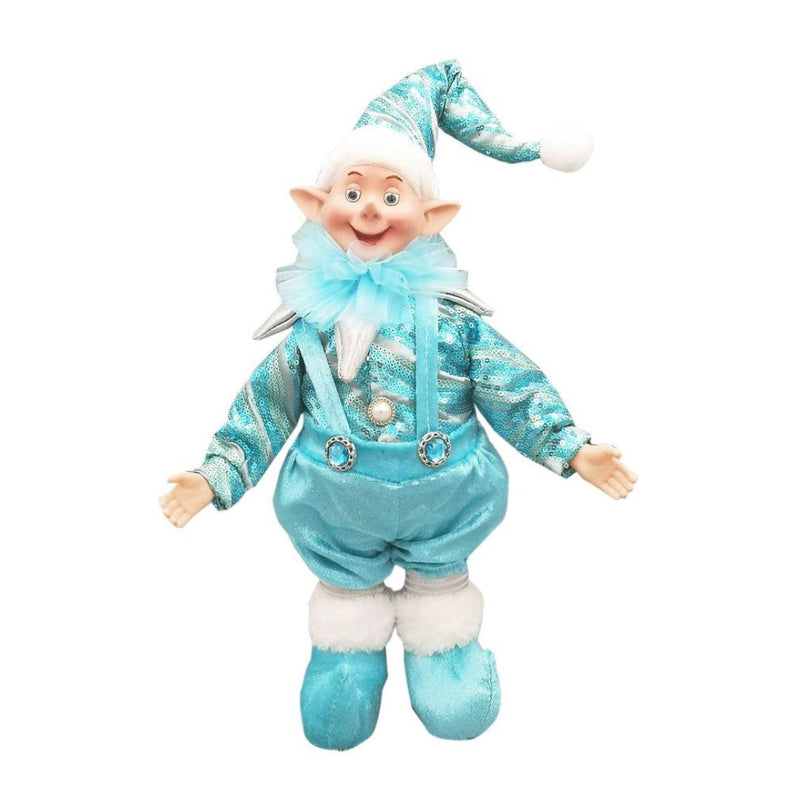 RONIS STANDING ELF WITH MUSIC MOVEMENT 40CM BLUE