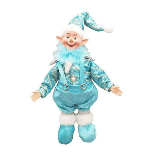 RONIS STANDING ELF WITH MUSIC MOVEMENT 40CM BLUE