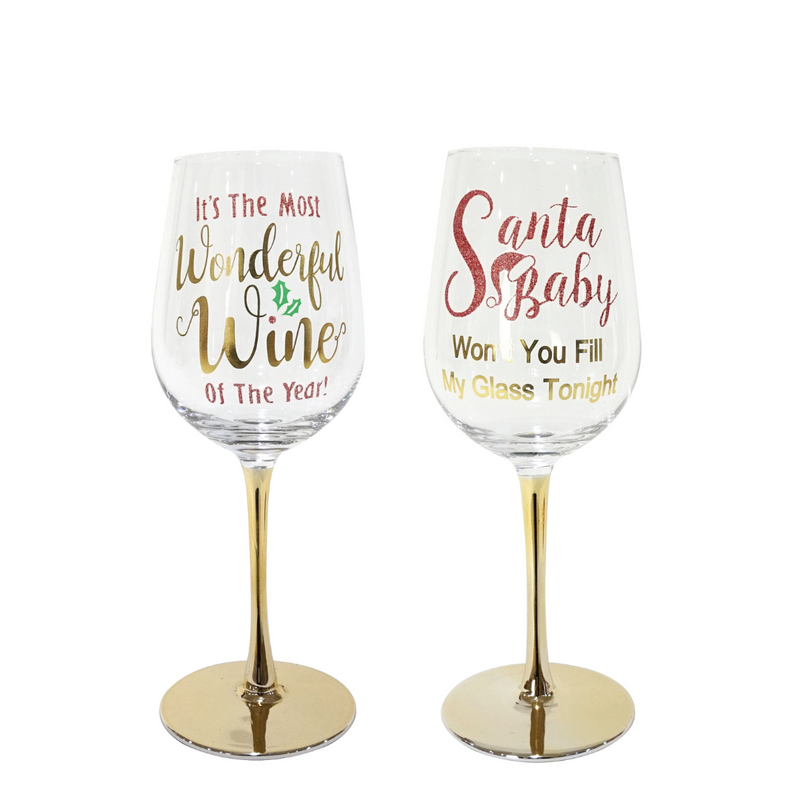 Stem Wine Glass Gold