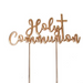 RONIS SUGAR CRAFTY HOLY COMMUNION CAKE TOPPER ROSE GOLD