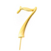 RONIS SUGAR CRAFTY NUMBER 7 CAKE TOPPER 7CM GOLD