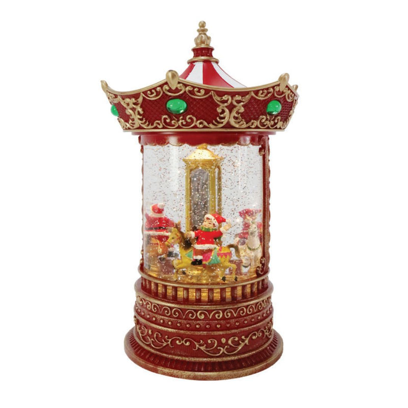 RONIS SWIRL MUSICAL SANTA CAROUSEL SPINNING LED USB