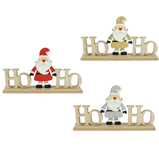Table Decor Ho Ho Santa 25cm