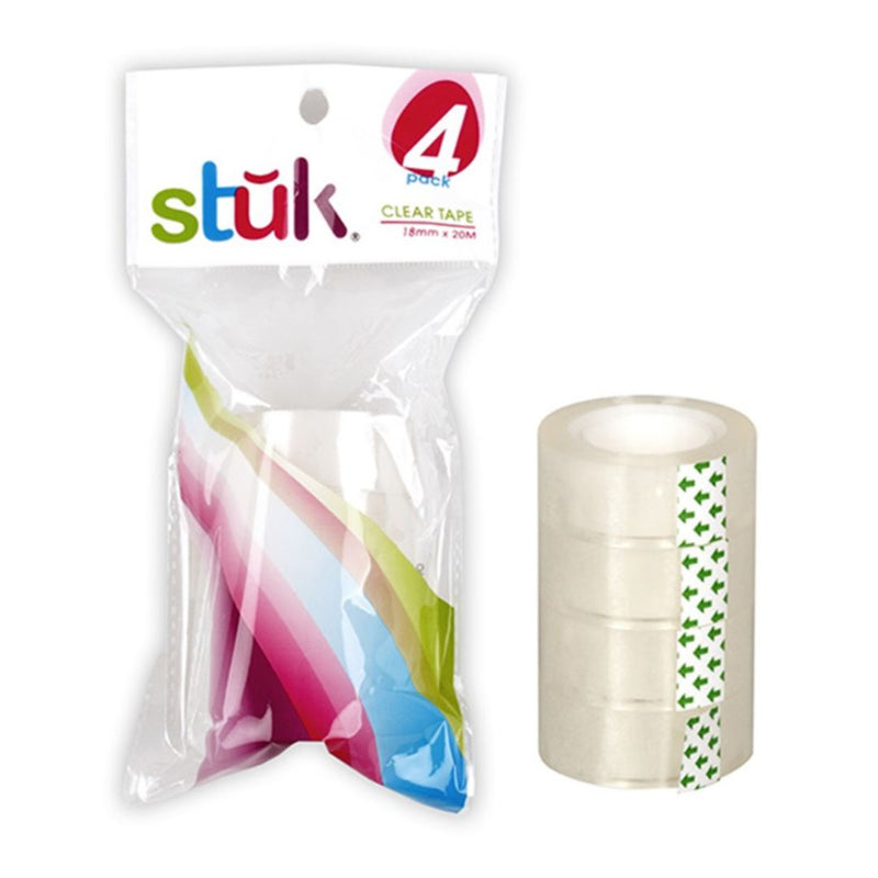 Tape Refill Clear 1.8cm x 20m 4pk