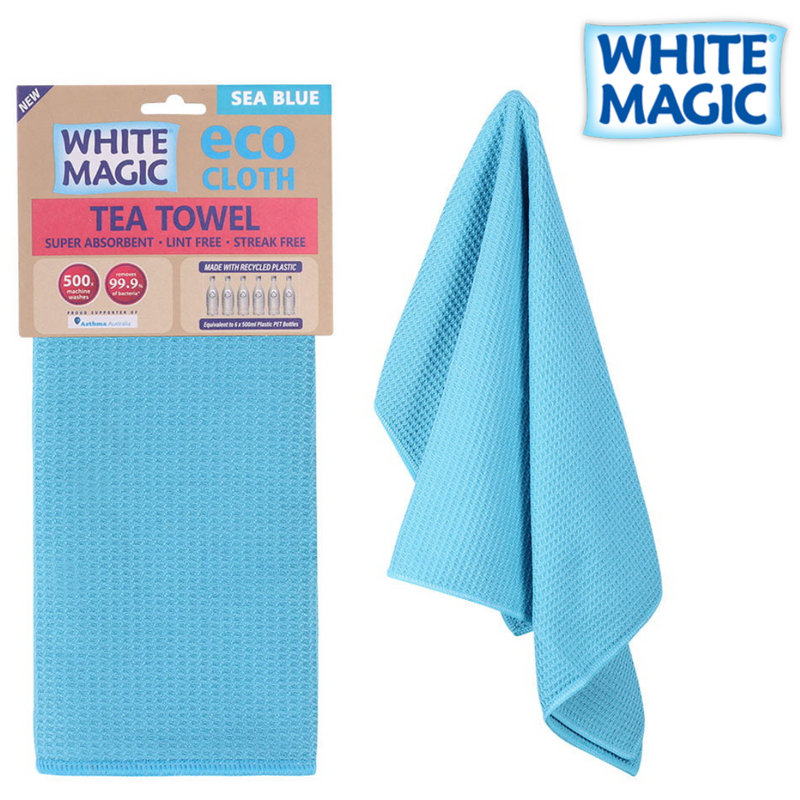 Tea Towel Single Sea Blue