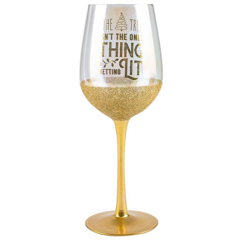 The Tree Isn t The Only Thing Getting Lit Wine Glass 430ml