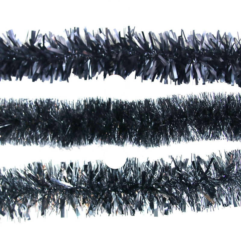 Ronis Tinsel 2m Black and Silver