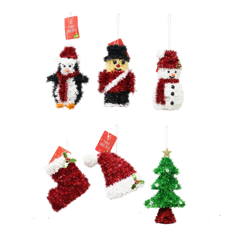 Ronis Tinsel Table Decor Asst.