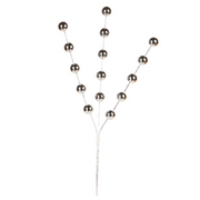 Triple Silver Pick Christmas Decoration 25cm