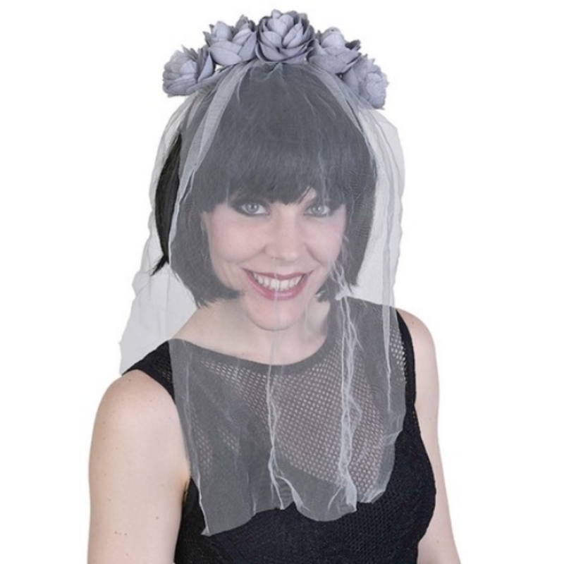 Veil Grey with Grey Roses