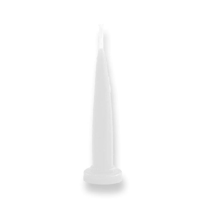 White Bullet Candles Pack Of 12