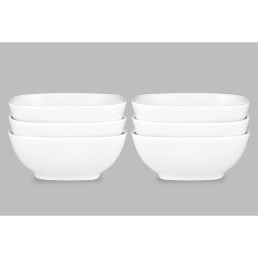 Wilkie Brothers Square Bowl New Bone Set of 6 10cm