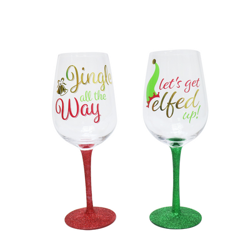 Wine Glass Glitter Foil