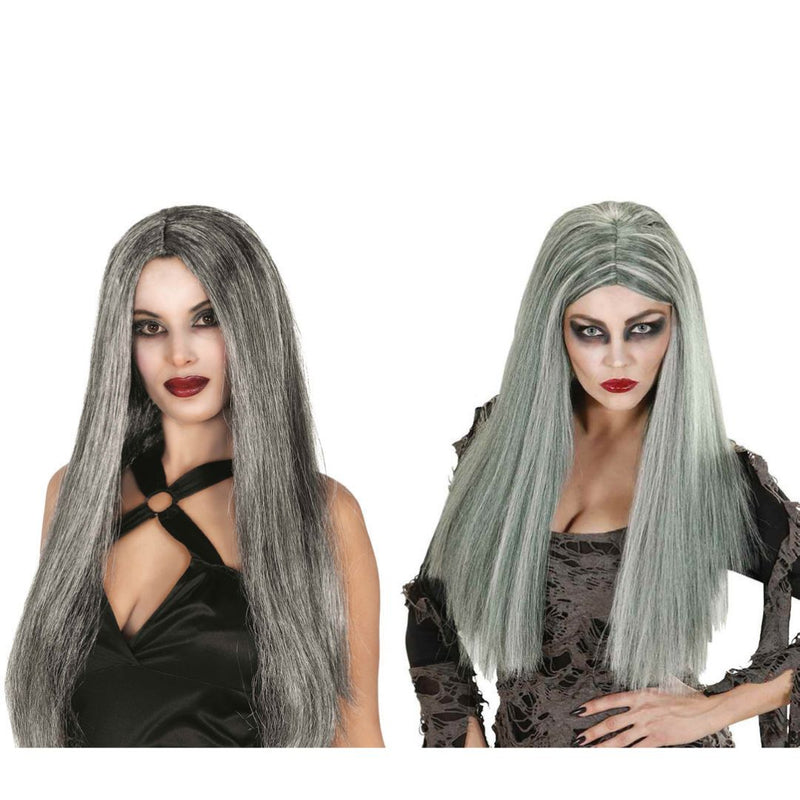 Ronis Witch Grey Long Wig Adult