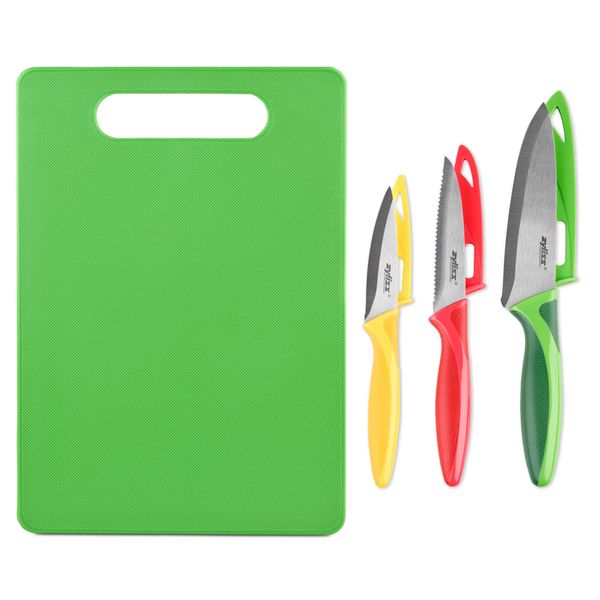 Zyliss Chopping Board and Knife Set 4pc 