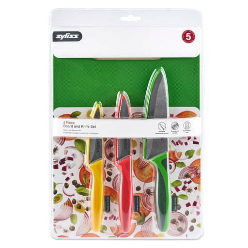 Zyliss Chopping Board and Knife Set 4pc 